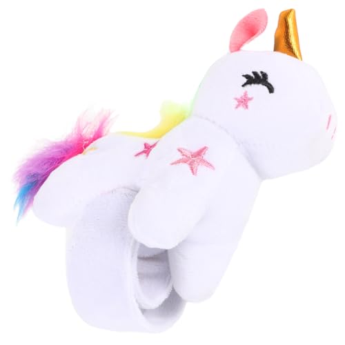 Abaodam Plüsch Slap Armband Einhorn Kuscheliges Kinderfreundliches Wristband mit Weichem Baumwollfüllung Leichtes Langlebiges Party für Geburtstage und Weihnachten Weiß Abaodam Plüsch Slap Armband Einhorn Kuscheliges Kinderfreundliches Wristband mit Weichem Baumwollfüllung Leichtes Langlebiges Party für Geburtstage und Weihnachten Weiß von Abaodam