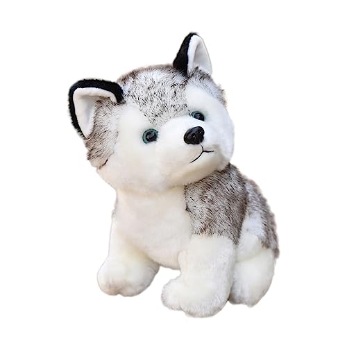 Abaodam Plüschpuppe kuschelhund Husky Kuscheltier plüschtier Husky hundestofftiere plüschhund Husky stofftier Tierplüschspielzeuge Plüschtiere von Abaodam