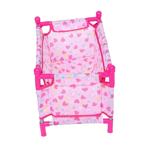 Abaodam Puppenbett Puppenhaus Kinderspielzeug Bettwäsche Spielzeughaus Mini Puppen B Spielzeug Stubenwagen Zubehör Mini Spielzeug Babys Puppen Kinderspielzeug Babydoll von Abaodam