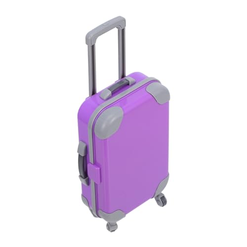 Abaodam Puppenkoffer puppenhaus deko Puppenhauszubehör Kindergepäck Puppenstubenmöbel Miniatur Puppenrucksack Babytrage Mini-Koffer- Puppenzubehör Mini-Hausdekoration Abs Lavender von Abaodam