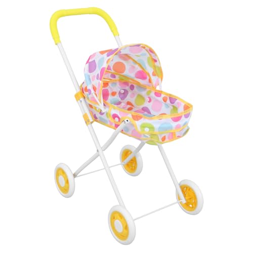 Abaodam Pädagogisches Spielset Baby Puppe Kinderwagen Tragbare Kleinkinder Kinderwagen Realistische Design Für Mädchen Kinder Rollenspiel von Abaodam