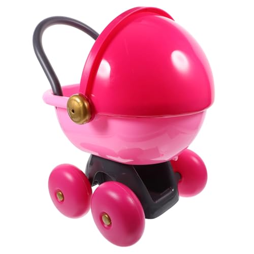 Abaodam Puppenwagen Babyspielzeugwagen Kinderwagen Schreibtischzubehör Spielzeugwagen Für Puppen Kleiner Supermarktwagen Miniatur Einkaufswagen Miniatur Supermarktwagen Abs von Abaodam