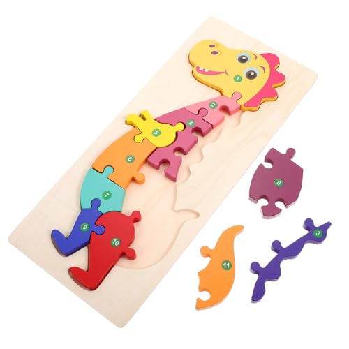 Abaodam Puzzle-Bausteine Puzzle rätselbuch Kindergarten Puzzle für holzspielzeug kinderpuzzle Cartoon-Puzzle- Puzzle- aus Holz hölzern von Abaodam