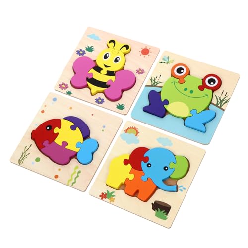 Abaodam Puzzle Für 3D Tier Puzzle Zur Frühen Bildung Intelligenzspielzeug Für Kleinkinder Pädagogisches Puzzle Board Für Kreatives Lernen von Abaodam