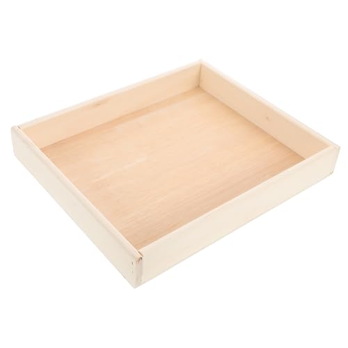 Abaodam Puzzle-tablett Holztablett Puzzle-Organizer-tabletts Flaches Puzzle-aufbewahrungstablett Puzzle-sortiertablett Puzzle-organisatoren Puzzle-sortierfächer Beige Hölzern von Abaodam