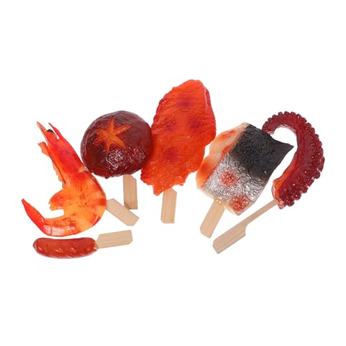 Abaodam Realistische Fake BBQ Food Skewers mit Hähnchenschenkeln Flügeln Gemüse Detailgetreue Grillfleisch-Modelle für Partydeko Küchen-deko Fotografie und DIY-projekte Abaodam Realistische Fake BBQ Food Skewers mit Hähnchenschenkeln Flügeln Gemüse Detailgetreue Grillfleisch-Modelle für Partydeko Küchen-deko Fotografie und DIY-projekte von Abaodam