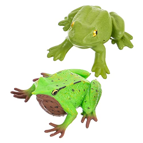 Abaodam Realistische Frosch Figurine Frosch Statue Frosch Modelle Dekoration Für Aquarien Und Lernspielzeug Für Frosch Modell Dekoration von Abaodam