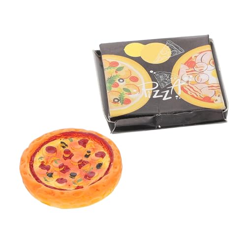 Abaodam Realistische Mini Pizza im Takeout Box Puppenhaus Lebensmittelmodell Puppenhaus Küche Zubehör Charmante Miniatur Deko für DIY Basteln und Sammler Abaodam Realistische Mini Pizza im Takeout Box Puppenhaus Lebensmittelmodell Puppenhaus Küche Zubehör Charmante Miniatur Deko für DIY Basteln und Sammler von Abaodam