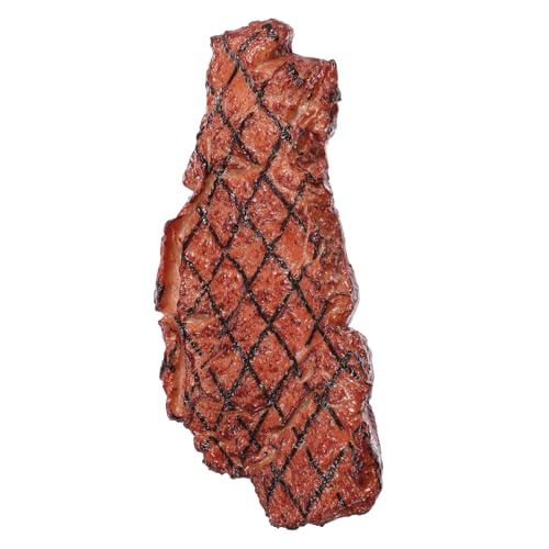 Abaodam Realistisches Steak Modell aus Kunststoff Dekorative Attrappe für Fotografie und Restaurantdeko Lebensechte Fleischsimulation Vielseitige Küchen Backstättendekoration Abaodam Realistisches Steak Modell aus Kunststoff Dekorative Attrappe für Fotografie und Restaurantdeko Lebensechte Fleischsimulation Vielseitige Küchen Backstättendekoration von Abaodam