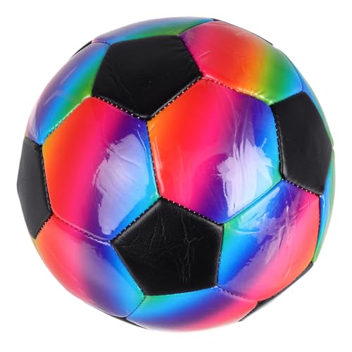 Abaodam Regenbogenfußball Fußball 21,5cm Für Jungen Aufblasbarer Fußball Kleiner Fußball Fußbälle Bunt Bunter Fußball Roter Fußball Fußbälle 21,5cm Fußball Trainieren Fußball Ball PVC von Abaodam