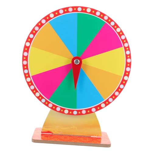 Abaodam Roulette-Spiel Partyspiel Rad Karneval Rad Roulette-räder Spielrad Ziehen Rad Löschen Radspiel-Requisiten Rotierendes Preisrad Spiel-gewinnrad Farbe Preisrad Kt-Board von Abaodam