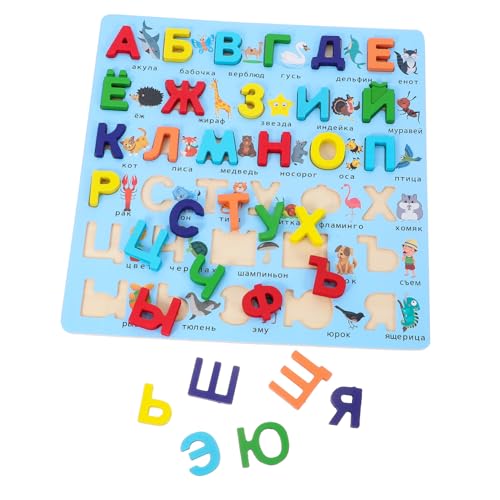 Abaodam Russisches Puzzle Signaturstift Kugelschreiber Kleinkindspielzeug Hochzeitsstift Kugelschreiber Verstellbare Paletten Kit-entlüftungsclip Alphabet- Babyspielzeug Holz von Abaodam