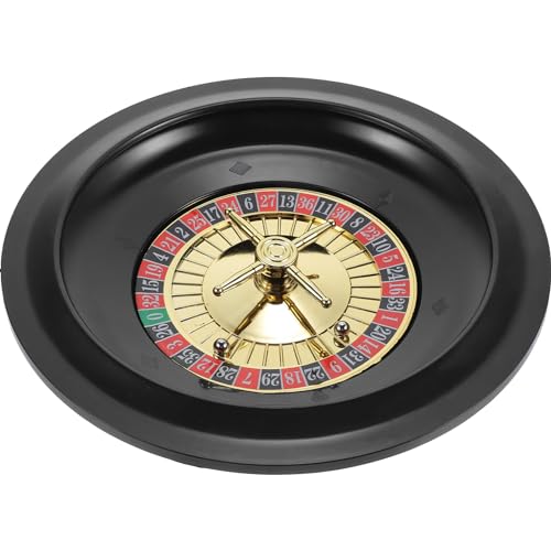 Abaodam Russisches Roulette Rad Party Stütze Roulette-Brett Planke Tisch Mit Rollen Spiel Maschinen Roulette-Tisch Dekorativ Poker Tischplatte Tische Heim Am Rotieren Säule Hölzern Plastik von Abaodam