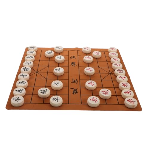 Abaodam Satz Schachbrettspiel Eltern-Kind-interaktionsspielzeug Chinesisches Dame Brettspiel Chinesische Dame Chinsee-Schach Chinesisches Spiel Schachbrett Für Reiseschach Leder von Abaodam