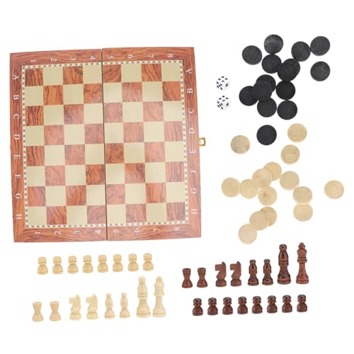 Abaodam Schachspiel 3 1 Set Mit Schach Dame Und Backgammon Für 295mm Handgefertigtes Für Interaktives Und Familienaktivitäten von Abaodam