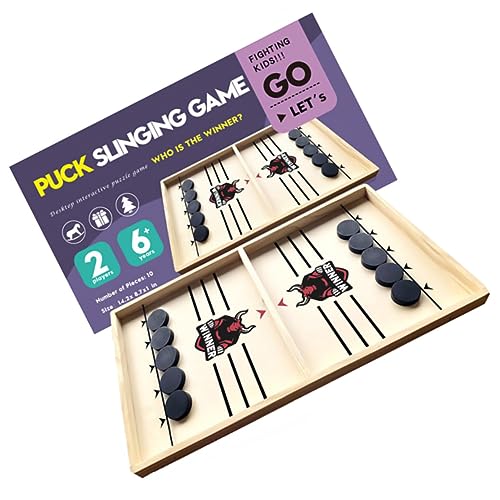 Abaodam Schnelles Sling Puck Spiel Interaktives Tischspiel Aus Für Und Familien Educational Plaything Desktop Chess Replacement Spaßiges Hockeyspiel Für Zuhause von Abaodam