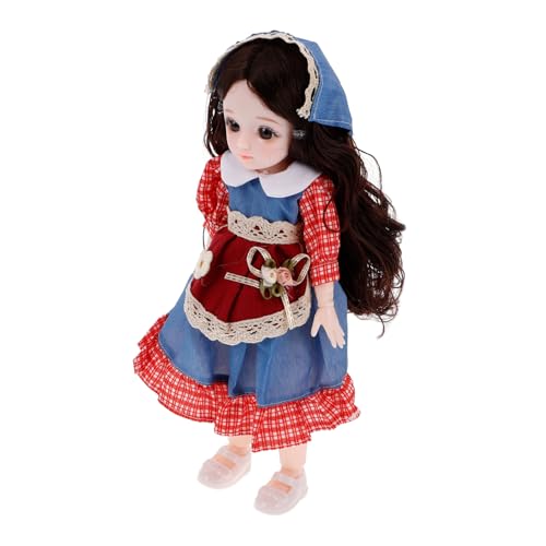 Abaodam Schöne Anime Bjd Puppe 1/6 Puppen 18 Kugelgelenk Puppe DIY Spielzeug Mit Kleidung Outfit Schuhe Nicht Verstellbare Haare Make-up Für Mädchen Kinder von Abaodam