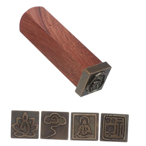 Abaodam Bastelstempel-Set Chinesisches Neujahrshandwerk Zen-Wolken-Kalligraphie-siegel Quadratische Stempel Magnetische Basis Für Kunst Und von Abaodam