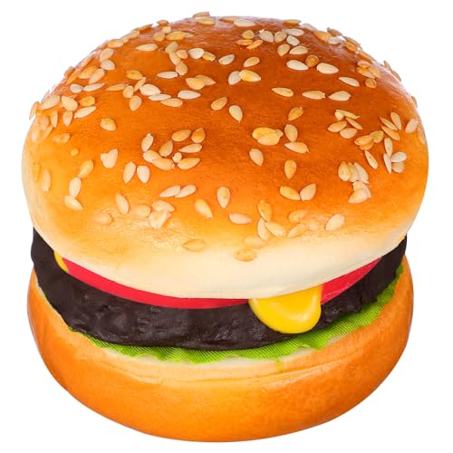 Abaodam Simulation Beef Burger Gefälschter Veggie-Burger gefälschter Hamburger gefälschter Cheeseburger Pu-Burger schaufensterpuppe maneküre- Set gefälschte Burger-Dekore künstliche Burger von Abaodam