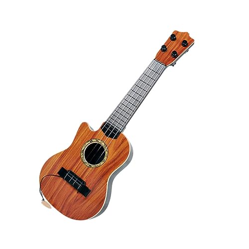 Abaodam Simulation Gitarre Musikinstrument Gitarreninstrumente Aus Kunststoff Kindergitarren Ukulele- Für Das Frühe Lernen Simulierte Gitarre Brown Plastik von Abaodam