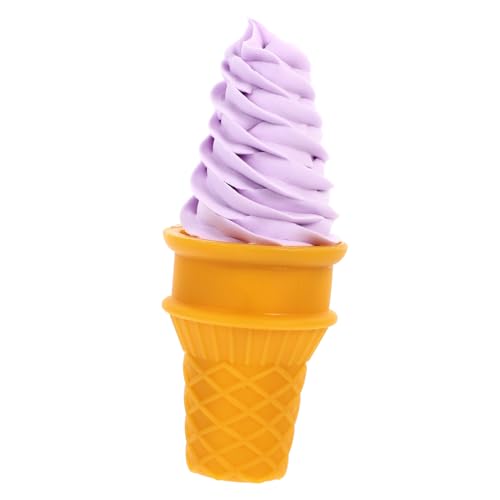 Abaodam Simulations-EIS bastelzeug Toys spielsachen Küchenutensilien simuliertes Eiscrememodell gefälschte Eiscreme-Requisite Eiscreme-Modellierfigur künstliches EIS PVC Lavender von Abaodam