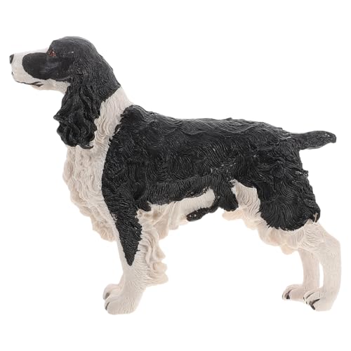 Abaodam Detaillierte Harz Spaniel Hund Figurine Pädagogisches Modell Für Kinder Desktop Decor Pet von Abaodam