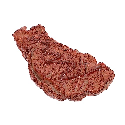 Abaodam Simuliertes Steak Spielzeug küchenarmatur Toy Simulation Steak-Dekor Künstliches Fleisch für Ausstellungszwecke Modelle Plastiksteak lebendiges Steak-Modell Lebensmittel Requisiten von Abaodam