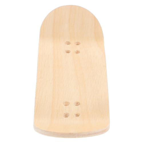 Abaodam Skateboard-Zubehör Finger-Skateboardschiene Skateboard-Fingerbretter Skateboard zubehör Ahornholz Skateboard Deck Mini-Fingerspielzeug Partybevorzugungen Dekorationen Beige von Abaodam