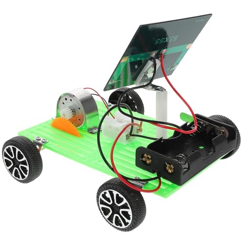 Abaodam Solar-Spielzeugauto Auto-Gadget Modellbausatz für Solarfahrzeuge Mini-Solargenerator puppenwagen Solarauto-Modelle zusammenbauen Solarauto, zusammenbauen Solarplatten von Abaodam