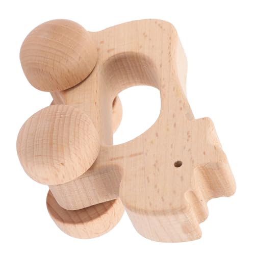 Abaodam Spielzeug Teething Toys holzspielzeug Educational Toys Greifspielzeug Vorschulspielzeug Lauflernhilfen für Babys Autospielzeug schieben Schiebewagen aus Holz hölzern von Abaodam