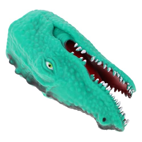 Abaodam Spielzeug-krokodil-handpuppe Rollenspiel Puppen Tierpuppen Puppentheater Dino-Puppe Fingerpuppen Spielzeug Tierische Handpuppe Handpuppen Für Kinder Handpuppe Spielzeug Green von Abaodam