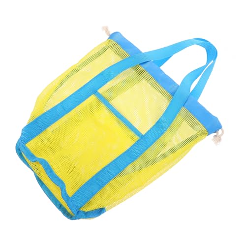 Abaodam Strandtasche für Kinder großer Strand Sandspielzeugtaschen Spielzeug Aufbewahrungstasche Strandtasche Kinder Tasche für Strandutensilien Spielzeugbehälter für den Strand Nylon von Abaodam