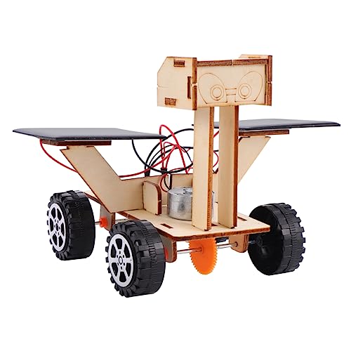 Abaodam Technologie DIY handgefertigtes zusammengebautes Spielzeug 3D-Holz Holzspielzeug Modelle Kinderspielzeug Spielzeug zusammenbauen Solar-Mond-Rover-Spielzeug hölzern Spielzeugset von Abaodam