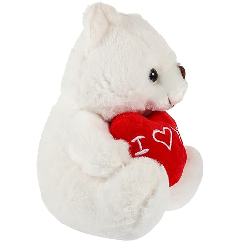 Abaodam Teddybär Kuscheltier kinderspielzeug plüschteddy Soft Toy weihnachtsdeko Plüschtiere Kuscheltiere für Mädchen geschmeidige Kuscheltiere Bären PP Baumwolle Weiß von Abaodam