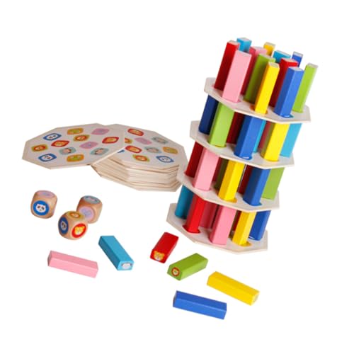Abaodam Teiliges Holzbausteine Lernspielzeug Bunte Stapelblöcke mit Glatten Kanten Sicheres Pädagogisches für Kleinkinder für Jungen und Mädchen Abaodam Teiliges Holzbausteine Lernspielzeug Bunte Stapelblöcke mit Glatten Kanten Sicheres Pädagogisches für Kleinkinder für Jungen und Mädchen von Abaodam