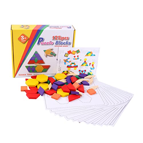 Abaodam Teiliges Holzpuzzle Tangram Kreatives Vorschulspielzeug Für Pädagogisches Holzspielzeug Frühkindlichen Bildung Ideales Lernspielzeug Für Clevere Köpfe von Abaodam