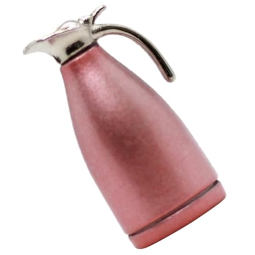 Abaodam Thermoskanne Dekoration Mini Wasserkocher Miniatur-wasserkocher Mini-Topf Kleines Wasserkrug-Modell Wasserkocher Schmuck Kleiner Wasserkocher Mini-wasserkocher Metall Rosa von Abaodam