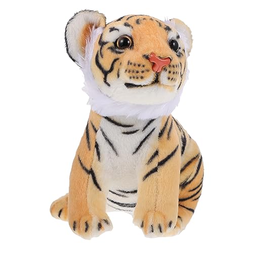 Abaodam Tiger Plüschtier Hamsterspielzeug Spielzeugtiere Frosch Gewichtetes plüsch Tiger Kuscheltiger Tiger Plüschfigur Tiger Stofftier Tigerpuppe PP Baumwolle von Abaodam