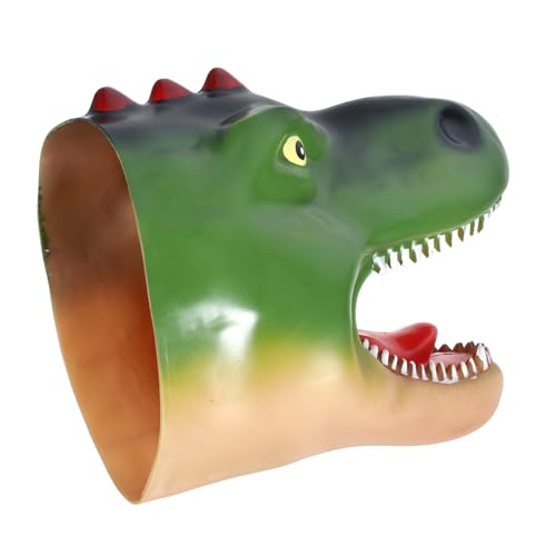 Abaodam Tyrannosaurus Rex Handpuppe Tierpuppen Handpuppenspielzeug Für Kinder Interaktives Spielzeug Puppen Mit Beweglichem Mund Kinderspielzeug Rollenspiel Handpuppe Gummi Green von Abaodam