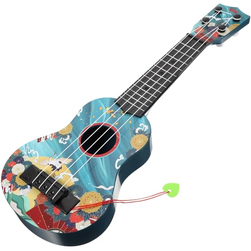 Abaodam Ukulele Für Simulations-Ukulele Kinderspielzeug Ukulele Zum Verschenken Gitarrenmodell Für Ukulele Für Die Schule Kinderinstrument Blue Plastik von Abaodam