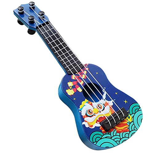 Abaodam Ukulele kinderinstrumente musikinstrumente Gitarre bläulich Kreatives Planke Vakuum Auto Desktop-Kindergitarre Fotografie Requisiten Gitarrenmodell Abs Blue von Abaodam