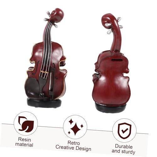 Abaodam Vintage Rote Violinenspardose aus Robustem Resin Dekoratives Musikinstrument Modell für Musikrestaurants Weinvitrinen Cafés Praktische und Stilvolle Aufbewahrung Abaodam Vintage Rote Violinenspardose aus Robustem Resin Dekoratives Musikinstrument Modell für Musikrestaurants Weinvitrinen Cafés Praktische und Stilvolle Aufbewahrung von Abaodam