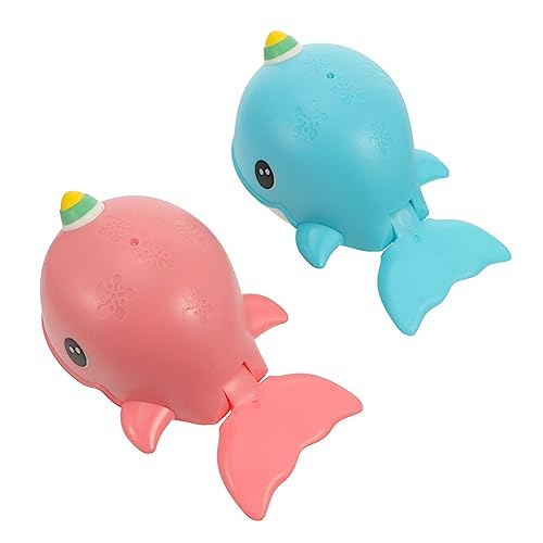 Abaodam Walfisch Badewannenspielzeug Für Kleinkinder Wind up Wasserspielzeug Für Den Sommer Cartoon Design Ideal Für Das Der Badewanne von Abaodam