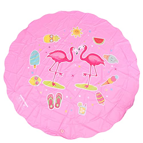 Abaodam Wassersprinklermatte Wassermatte Sprühmatte Für Rasensprengermatte Outdoor-sprühmatte Wassersprühmatte Outdoor-spielkissen Sprühpad Wasserspielkissen Rosa von Abaodam