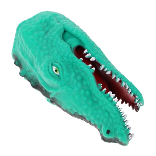 Abaodam Weiche Alligator-handpuppe, Realistischer Gummi-tierhandschuh Für Kinder Und Erwachsene, Rollenspiele, Eltern-Kind-interaktion Und Halloween-spaß von Abaodam