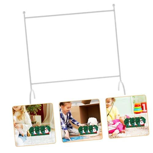 Abaodam Weißer Metall Puppenkleiderbügel Mini Garderobe mit Rundkugel Glatte Oberfläche Schont Puppenkleidung zur Ordentlichen Aufbewahrung und Dekorativen Präsentation von Puppenkleidern Abaodam Weißer Metall Puppenkleiderbügel Mini Garderobe mit Rundkugel Glatte Oberfläche Schont Puppenkleidung zur Ordentlichen Aufbewahrung und Dekorativen Präsentation von Puppenkleidern von Abaodam