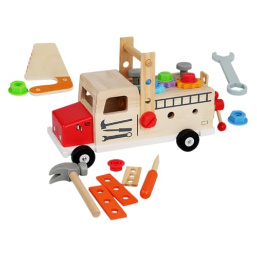 Abaodam Werkzeugset aus Holz Pädagogisches Lernspielzeug für Kleinkinder Robustes Teiliges Schraubwerkzeug mit Koffer Fördert Feinmotorik und Abaodam Werkzeugset aus Holz Pädagogisches Lernspielzeug für Kleinkinder Robustes Teiliges Schraubwerkzeug mit Koffer Fördert Feinmotorik und von Abaodam