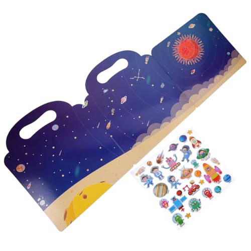 Abaodam Wiederverwendbares Stickerbuch mit Fantasievollen Cartoon Motiven Ablösbaren Klebefreien Aufklebern Fördert Kreativität Feinmotorik und Lernspaß für Ab Jahren Abaodam Wiederverwendbares Stickerbuch mit Fantasievollen Cartoon Motiven Ablösbaren Klebefreien Aufklebern Fördert Kreativität Feinmotorik und Lernspaß für Ab Jahren von Abaodam