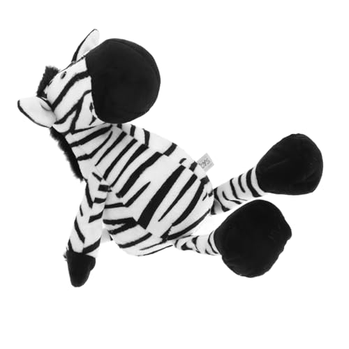 Abaodam Zebra-Puppe Kuscheltiere Stricken Dekoratives Stofftier Bequemes Stofftier Haushaltsstofftier Kinderzubehör Entzückendes Kinderspielzeug Kuscheltier Kurzer Plüsch von Abaodam