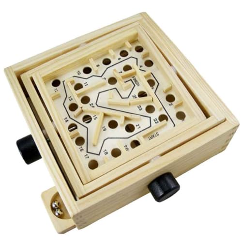 Abaodam Zubehör B Puzzles Pädagogisch Einfaches Intellektuelles Desktop Labyrinth Schreibtischspiel Aus Holz von Abaodam